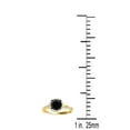 thumbnail image 2 of AoneJewelry 1.50 Carat Black Diamond Halo Engagement Ring In 10K Solid Rose, White & Yellow Gold, 2 of 5