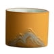 thumbnail image 3 of Taza de cerámica para café, diseño abstracto clásico, hecha a mano, tradicional china. amarillo, 3 of 8