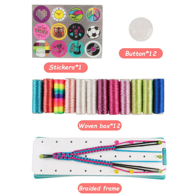 Friendship Bracelet Making Kit Arts and Crafts Jewelry Making Toys for  Teens 6-12 Gifts for Party Supplies Christmas Birthday Children's day  Reward and Travel Activities 