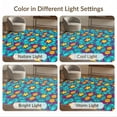 thumbnail image 7 of ODIKA 4'x6' Washable Area Rug Contemporary Cartoon Panel Vivid Graphics Fun Money Symbol Design for Dorm Room, Small Living Stain Resistant Low Profile, Easy Care, 7 of 7
