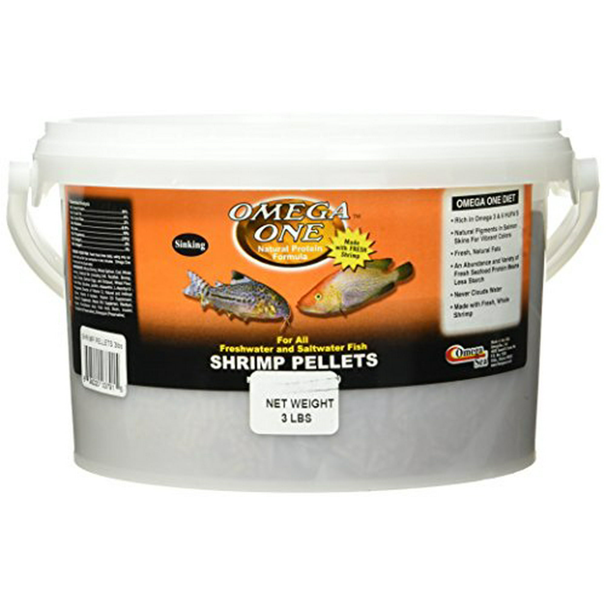Omegasea Food 03791 Shrimp Pellets 3 Lb 1 Can Walmart Canada