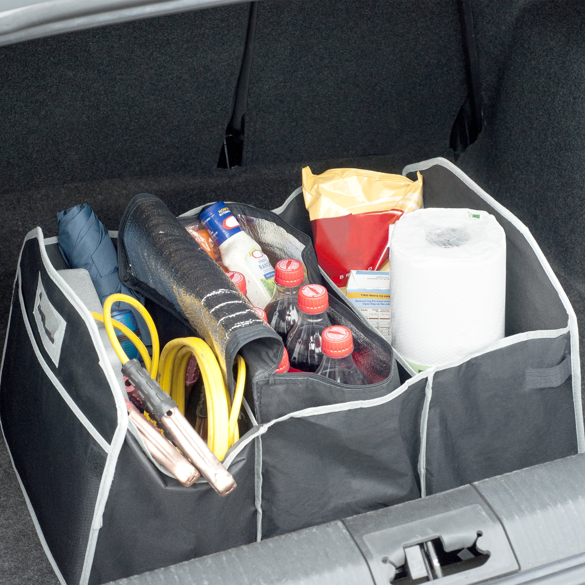 3 Bin Car Trunk Organizer With Bonus Cold Storage Bag by Stalwart