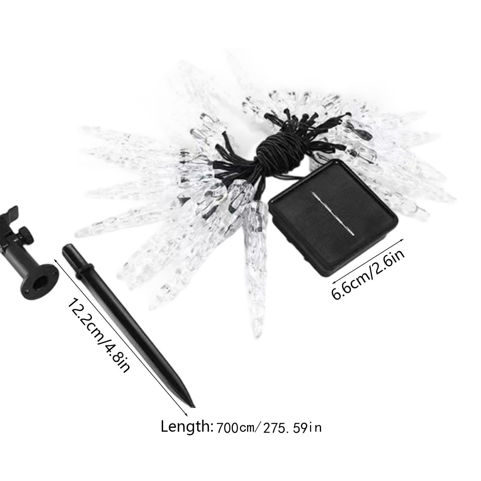 Solar Meteor Shower Lights,Solar Christmas Lights Outdoor Waterproof, Icicle String Light,LED Rain Drop Light for Tree Garden Decoration 275.59 Inches