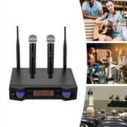 Professional Dual Wireless Microphone System for SHURE SM58 Cordless Mic Set UHF