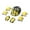 🔥 Yellow_Hot#2832, variant on Protective Helmet and Pads Set | Youth Multi-Sport Cycling Skateboard Rollerblade Gear | Adjustable ABS Shell | Elbow Knee Wrist Guards | 7-Piece Pack | 53-55cm Head Size | Ventilated Design