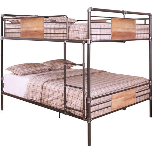 queen over queen bunk bed walmart