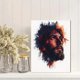 thumbnail image 2 of Qisvanset 12x16 Inch 2D Flat Framed Canvas Art, God Names Bible Verse Church Dorm Religious Home Wall Art Poster, 2 of 5