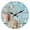 Blue, variant on 12 Inch Grey Wooden Rustic Wall Clocks Battery Operated