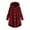 A-Wine111, variant on Bibifish Womens Coats Button Down Thick Fleece Hooded Coats Oversized Solid Color Cardigan Coats Winter Warm Jackets For Ladies