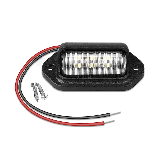 Sidaley Placa de matrícula con estilo, luces duraderas para matrícula de coche, lámpara LED para matrícula, luces de cortesía Automoción decorativa y accesorios
