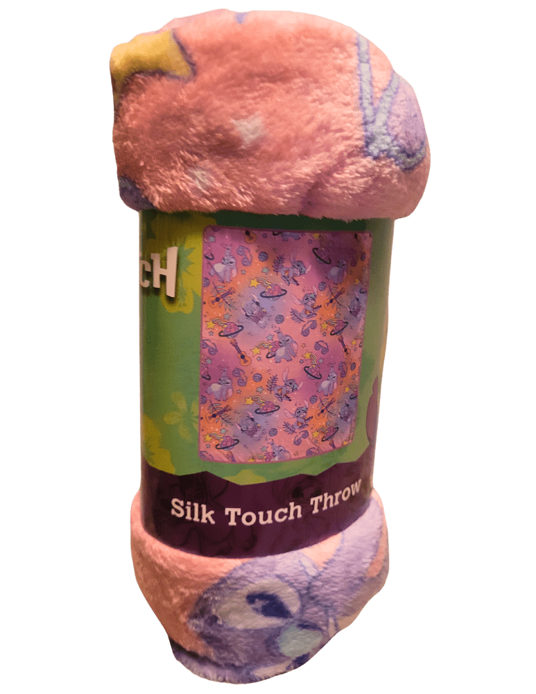 Disney Stitch Silk Touch Throw Blanket 40in x 50in - Pink