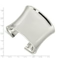 thumbnail image 2 of Sterling Silver 50mm Contemporary Concave Cuff Bangle Bracelet, 2 of 2