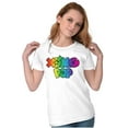 thumbnail image 4 of XOMG POP Colorful Neon Rainbow Logo Women's Graphic T Shirt Tees Brisco Brands S, 4 of 5