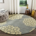 thumbnail image 2 of SAFAVIEH Martha Stewart Henrietta Geometric Area Rug, Cement, 4' x 4' Round, 2 of 10