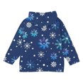 thumbnail image 5 of Edvintorg Christmas Jackets for Kids Boys Girls Winter Christmas Snowflake Long Sleeve Pocket Coats Hooded Warm Jacket 4-12Y Kids Teenage Children Outerwear with Zipper, 5 of 6