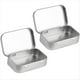 thumbnail image 1 of 2 Piezas Caja de Almacenamiento PequeñA con Tapa Cajas de Hojalata PequeñAs Rectangulares Caja de Metal con Tapa Caja de Hojalata PequeñA para Almacenamiento en el Hogar Plata, 1 of 5