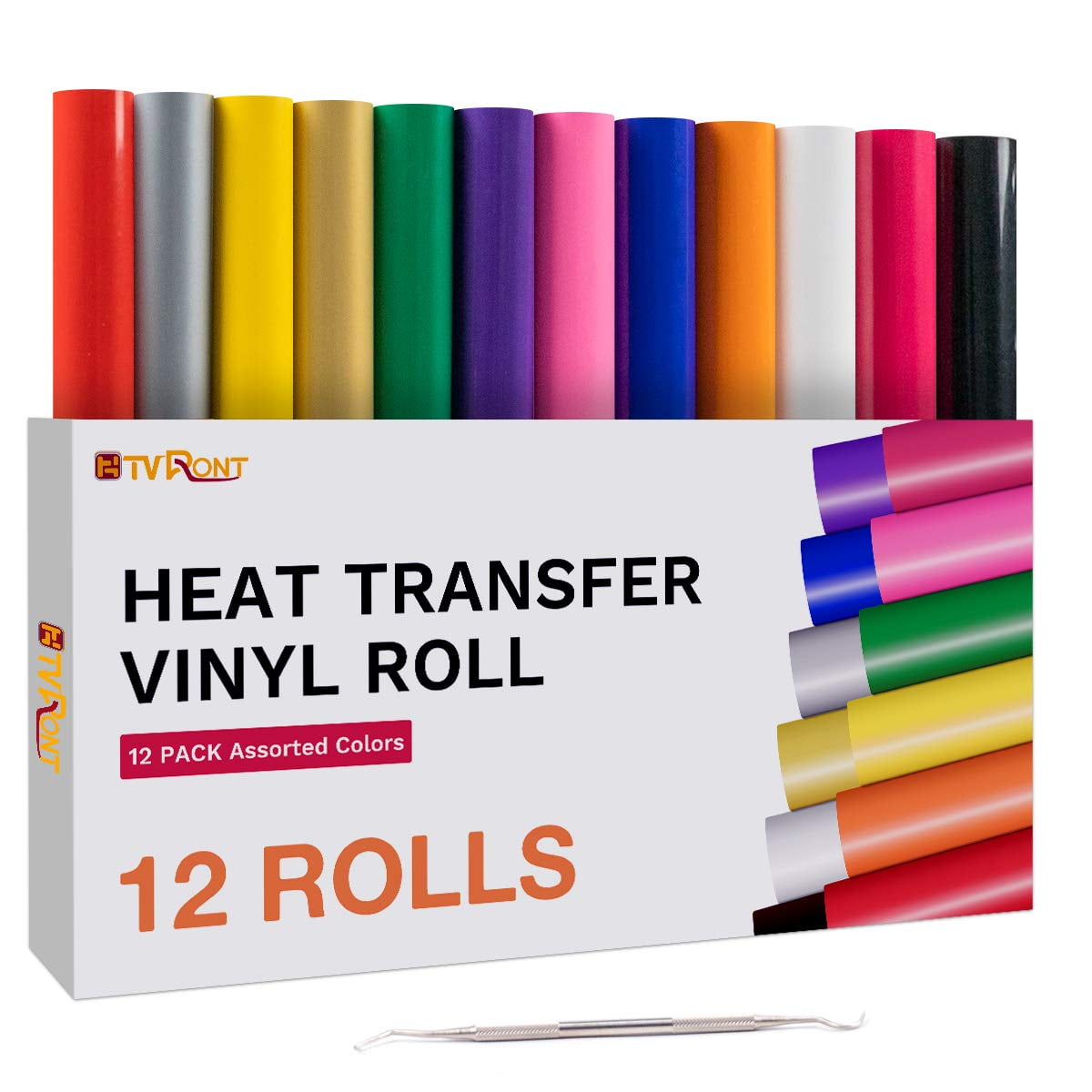 Buy HTVRONT HTV Heat Transfer Vinyl Bundle 12 Pack 12 Inch by 5 Feet