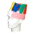 thumbnail image 3 of Stripes Headband - Clown Costume Headband - Buffoon Headband - Clown Headband - Cosplay Headband - Funny Headband -Stars Hat, 3 of 4