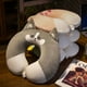 thumbnail image 4 of Almohada de espuma viscoelástica con forma de U de dibujos animados, almohada para el cuello voladora, almohada de viaje de rebote lento con forma de U para el cuello, almohada para la oficina, 4 of 6