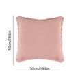 thumbnail image 3 of Xecvkr Pillowcovers Velvet Pillowcase Modern Sofa Cushion Decorative Thickened Washable Breathable Soft Friendly Fabric for Living Room Bedroom Bedside Model 50x50inch 1 Piece, 3 of 6