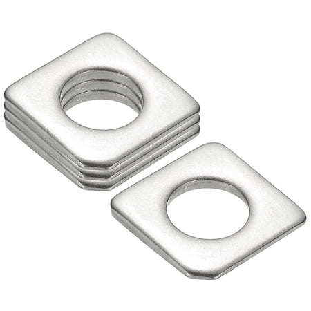 4pcs M20 Beveled Square Washers 20x40mm Missing Angle Square Beveled Washers Bearing Strut Plate Flat Spacer 304 Stainless Steel for Bolts Wedge Shim Leveling Fastener Nut Gasket