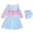 1-Light Blue1305, variant on Tiijoy Princess Swimsuit for Girls Long Sleeve Ruffle Swim Dress with Hat, Sizes 2-12