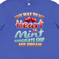 thumbnail image 4 of Inktastic Mint Chocolate Chip Ice Cream Lover Youth T-Shirt, 4 of 5