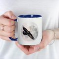 thumbnail image 3 of CafePress - Flying Crow Mug - 11 oz Ceramic Mug - Novelty Coffee Tea Cup, 3 of 3