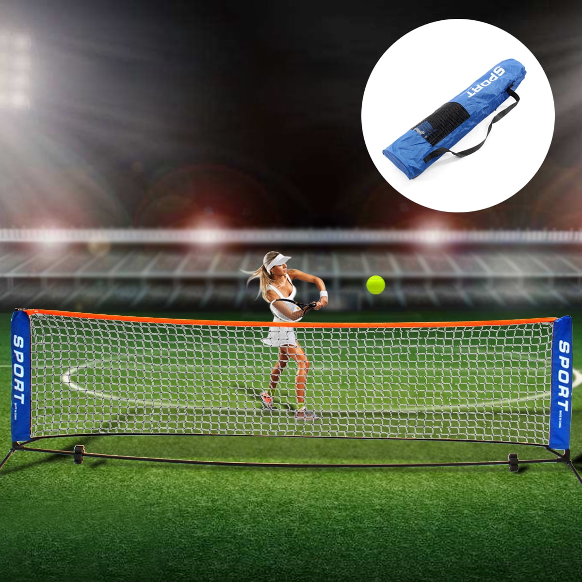 3M Foldable Portable Badminton Net System Volleyball Tennis Net Set