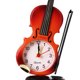 thumbnail image 1 of Plastic Violin Shape Design Circular Clock Battery Power Supply Quartz Clock Alarm Speaker Alarm Clock Decoration, 1 of 4