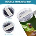 thumbnail image 5 of SKYSONIC Insulated Tumblers with Lids and Straws Handles 40oz Water Bottle Frog 2 Travel Mug Reusable Stainless Steel Thermos Vacuum, 5 of 7