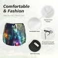 thumbnail image 6 of Haiem Cosmic Cat In Window Women's 2 in 1 Running Shorts - Lightweight Athletic Workout Gym Yoga Breathable Sports Shorts Liner with Phone Pockets-X-Large, 6 of 9