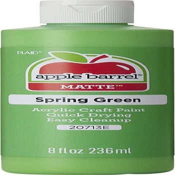 Apple Barrel crylic Craft Paint, Matte Finish, Spring Green, 8 fl oz