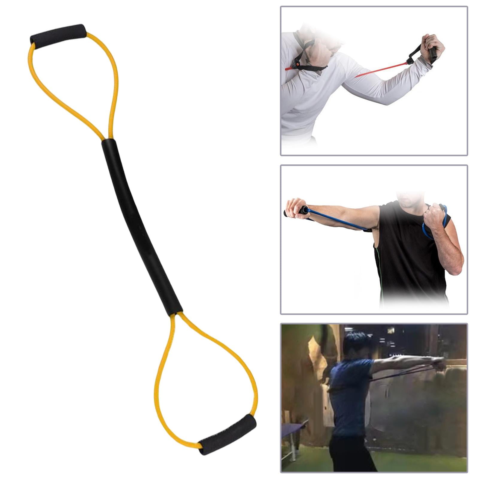 Bandas De Resistencia Shadow Boxing Gym Indoor Pull Rope Home Yellow 15LB+Bandas De Resistencia Shadow Boxing Gym Indoor Pull Rope Home Red 20LB Estilo A
