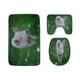 thumbnail image 1 of ABPHQTO Lindo cerdito rosa Juego de alfombras de baño de 3 piezas Alfombra de baño Alfombra de contorno y tapa de inodoro, 1 of 2