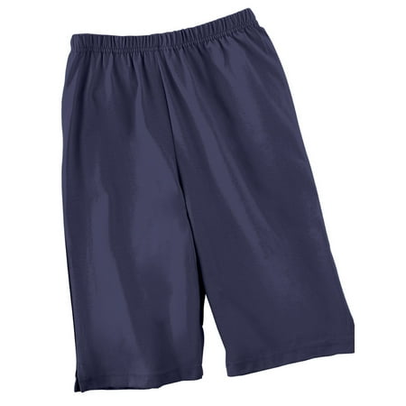 shorts elastic waist bermuda womens navy etc collections medium plus dialog displays option button additional opens zoom