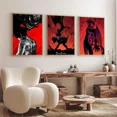thumbnail image 2 of Póster de anime Devilman Crybaby sin marco, papel Kraft para club, bar, póster vintage, arte de pared, pintura, dormitorio, estudio, pegatinas, 2 of 5