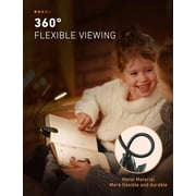 Victsing Rechargeable Book Light for Reading at Night, 2 Pack, 80H Reading, 3 Brightness Levels & 3 Color Temperatures, Lightweight Flexible Clip on Reading Lights for Books in Bed