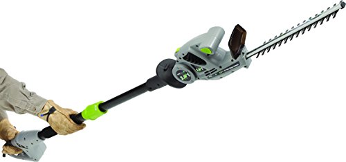 sun joe 4 amp corded electric pole hedge trimmer
