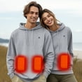 thumbnail image 4 of Turilly Unisex 7 Heated Hoodie Usb Rechargeable Thermal Sweatshirt Washable Hooded Sweatshirt For Men And Women, 4 of 5