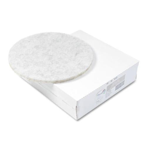 Premier 4020NAT Ultra High-speed Floor Pads, Natural Hair/polyester, 20" Dia, 5/carton