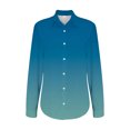thumbnail image 4 of Button Down Shirts for Women, Comdrip Women's Gradient Printed Shirt Lapel Button Shirt Dress Shirts for Women Blue 5XL, 4 of 5