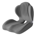 thumbnail image 3 of Tachiuwa Multifunction Memory Foam Chair Pad Breathable Backrest Support Cushion Non Slip Gray, 3 of 6
