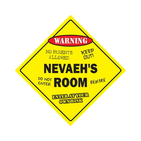 SignMission X-14-Nevaehs Room 14 in. Nevaehs Crossing Zone Xing Room Sign