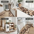 thumbnail image 5 of Beige and Brown Leopard Pattern Kitchen Rugs Sets Of 3,Kitchen Runner Rugs Non Skid Washable,Decorative Kitchen Floor Mats for Kitchen,Sink,Laundry,17"x30"+ 17"x47" + 17"x59", 5 of 6