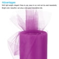 thumbnail image 3 of Uxcell Tulle Rolls Fabric Spools 6" 25 Yards Rose Red for Decoration Wrapping Wedding DIY Crafts, 3 of 5