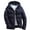 A-Navy, variant on Men's Big and Tall Warm Coats Full Zip Long Sleeve Qulited Puffer Jacket Drawstring Hooded Winter Jackets with Pockets A-Black XXL