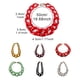 thumbnail image 4 of Guardurnaity Mujer declaración collar grueso gargantilla cadena collares decoración joyería adorno accesorio boda cumpleaños fiesta Ropa, zapatos y accesorios Miscelánea Rojo, 4 of 6