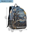 thumbnail image 2 of FORMRS Unisex School Backpack 17" Student Travel Bag with Laptop Compartment, Swirling Starry Sky, 2 of 7
