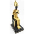 thumbnail image 4 of Egyptian King Queen Goddess Isis & God Osiris Sitting On Throne Figurine Set, 4 of 6